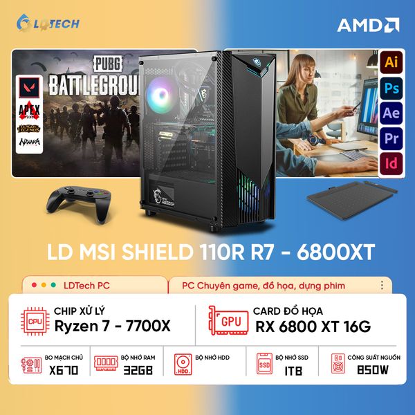 LD MSI SHIELD 110R R7 - 6800XT