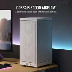 Case Corsair 2000D AIRFLOW Mini-ITX Tower - White