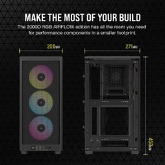 Case Corsair 2000D RGB AIRFLOW Mini-ITX Tower