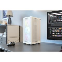 Case Corsair 2000D RGB AIRFLOW Mini-ITX Tower - White