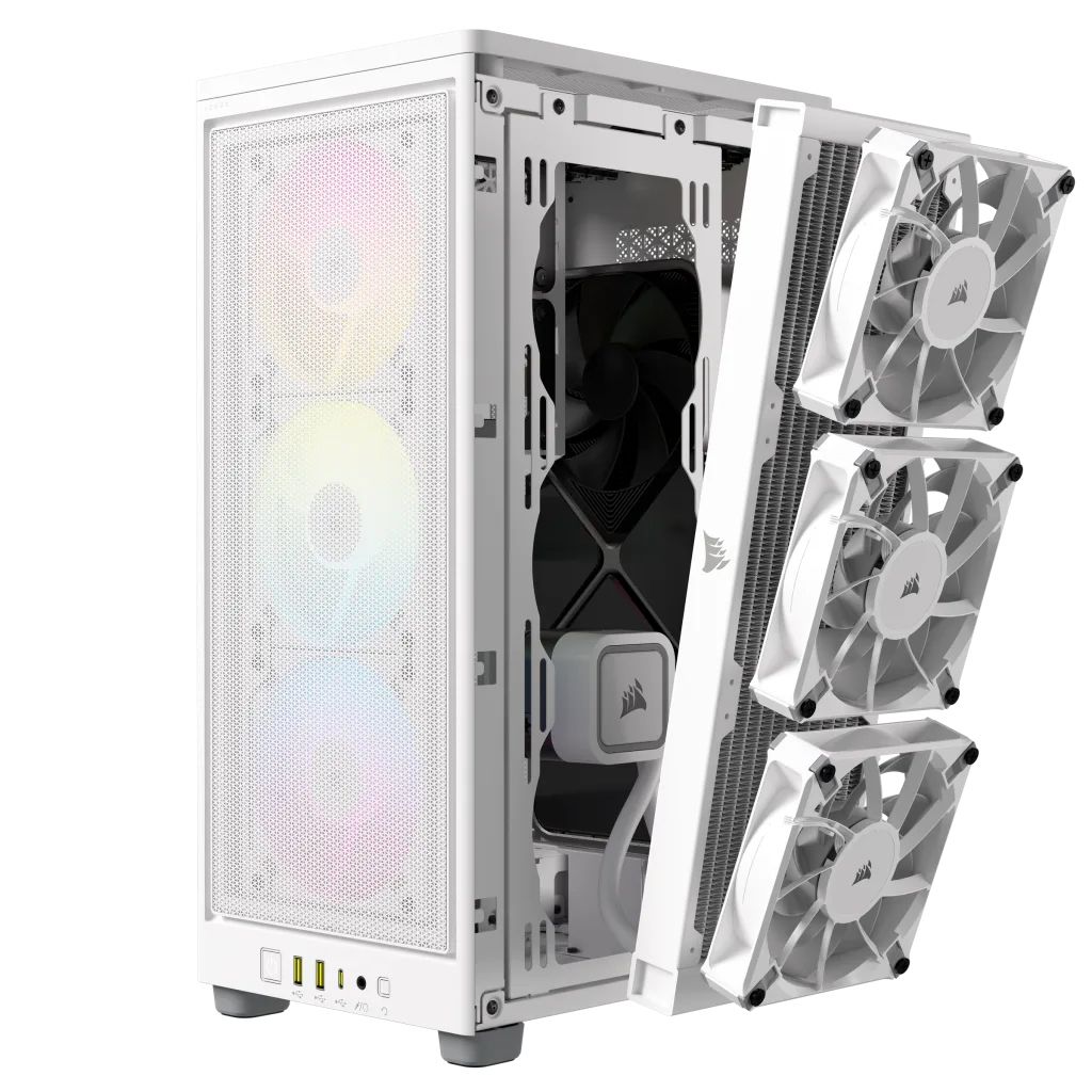 Case Corsair 2000D RGB AIRFLOW Mini-ITX Tower - White