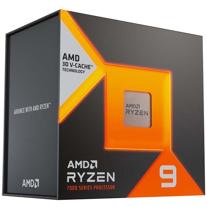 CPU AMD Ryzen 9 7900X3D (4.4Ghz up to 5.6Ghz/140MB/12 cores 24 threads/120W/Socket AM5)