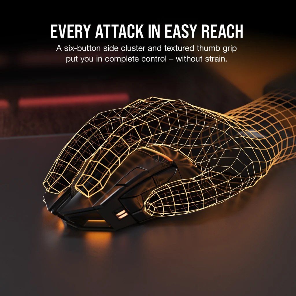 Chuột không dây Gaming Corsair DARKSTAR WIRELESS RGB MMO