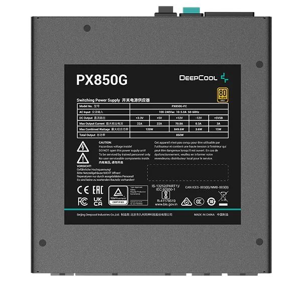 Nguồn máy tính DEEPCOOL - PX850G 80 Plus Gold ATX 3.0