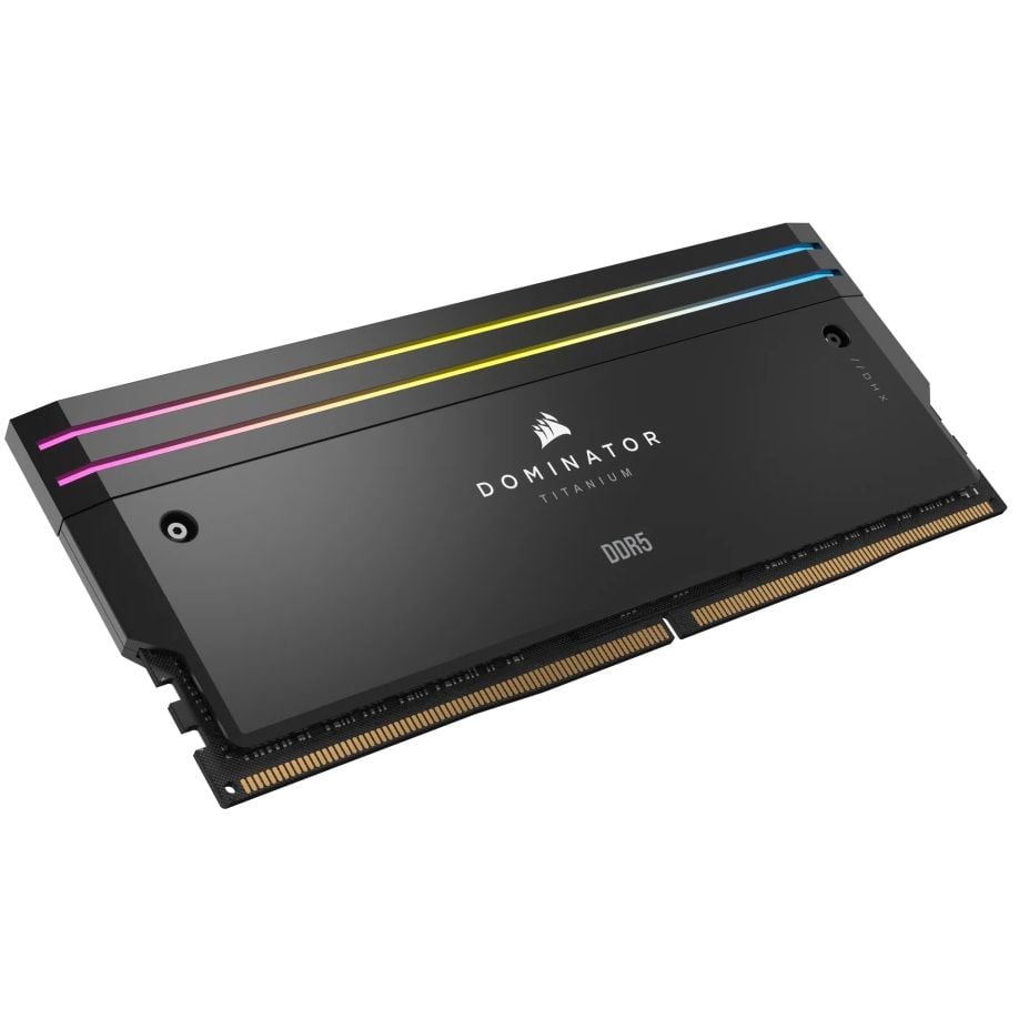 RAM Corsair DOMINATOR® TITANIUM RGB 32GB (2x16GB) DDR5 DRAM 6000MT/s CL30 Intel XMP Memory Kit — Black