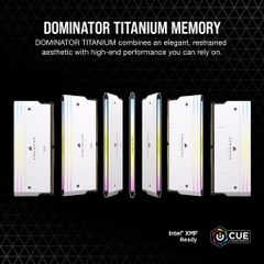 RAM Corsair DOMINATOR® TITANIUM RGB 32GB (2x16GB) DDR5 DRAM 7000MT/s CL34 Intel XMP Memory Kit — White
