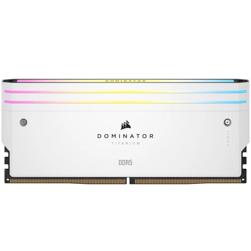 RAM Corsair DOMINATOR® TITANIUM RGB 32GB (2x16GB) DDR5 DRAM 6600MT/s CL32 Intel XMP Memory Kit — White