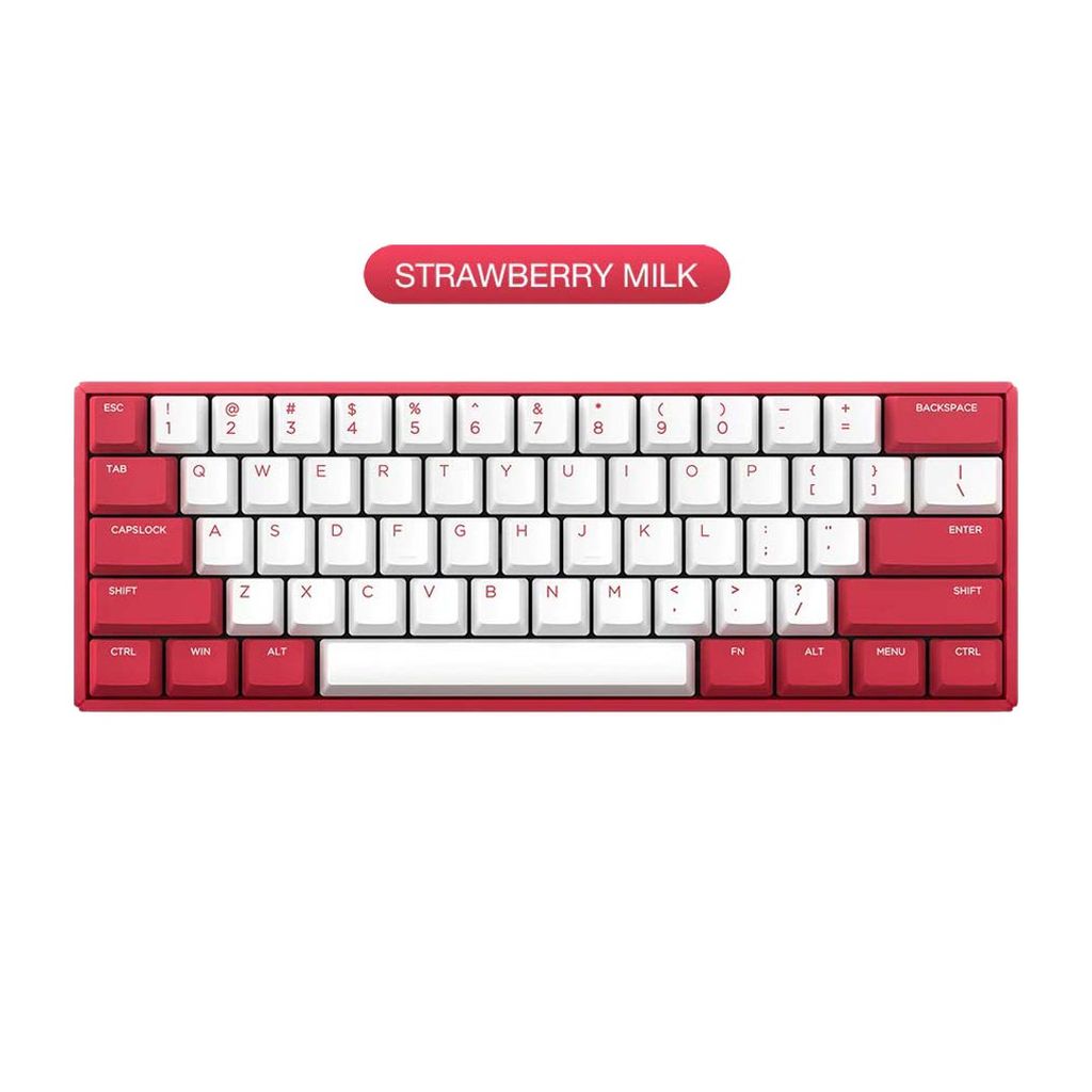 Bàn phím cơ IQUNIX F60 RGB Hot-swappable - Strawberry (Cherry Red)