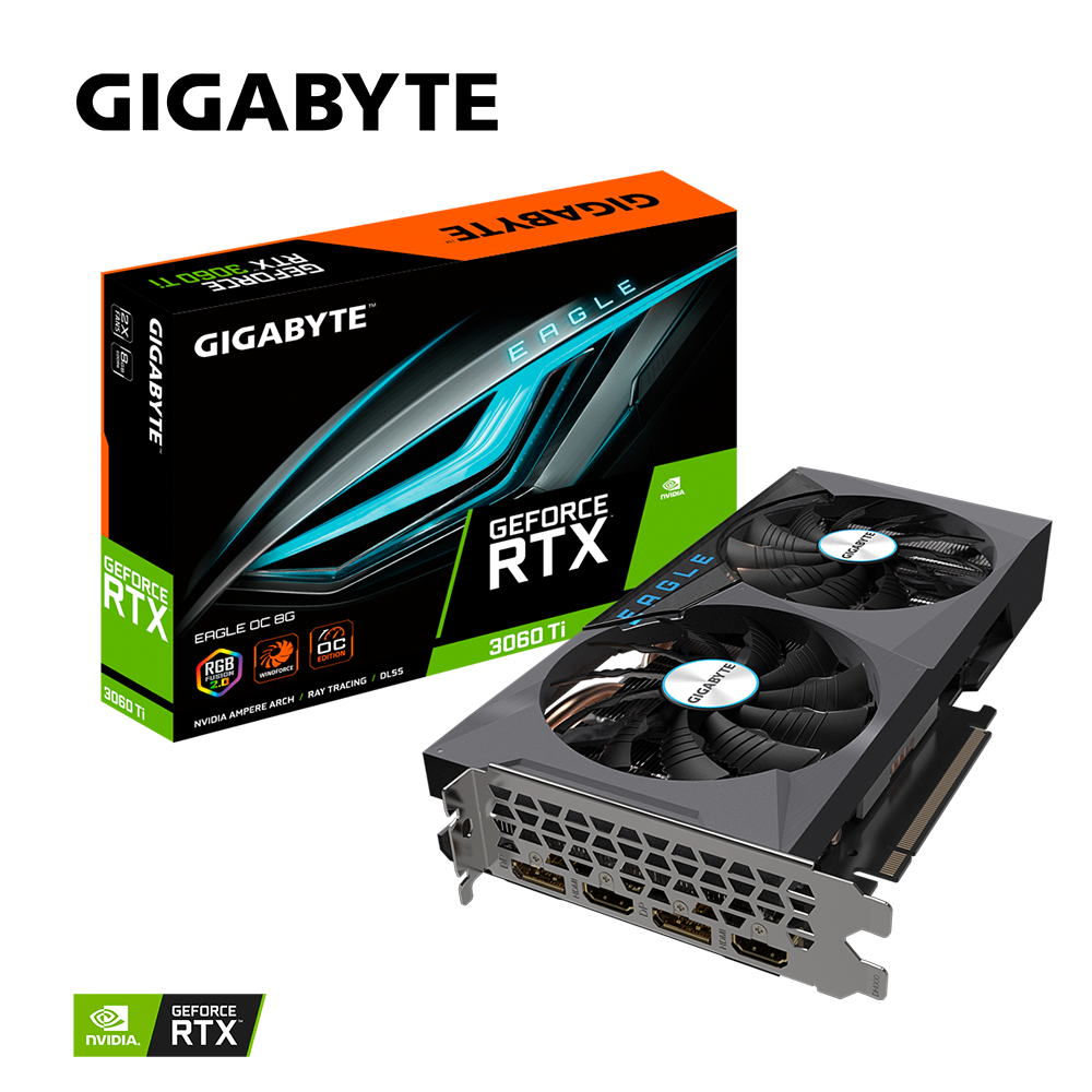 VGA GIGABYTE GeForce RTX 3060 Ti EAGLE OC 8G