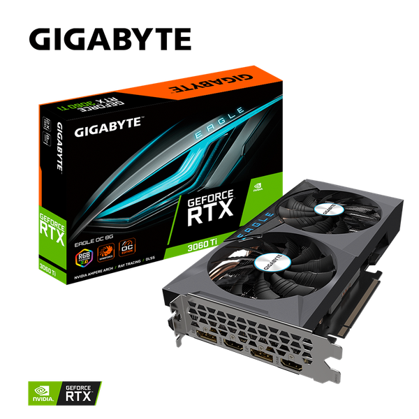 VGA GIGABYTE GeForce RTX 3060 Ti EAGLE OC 8G