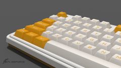 Bàn phím cơ FL-Esports CMK87SAM Yellow White 3 Mode