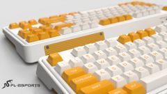 Bàn phím cơ FL-Esports CMK87SAM Yellow White 3 Mode