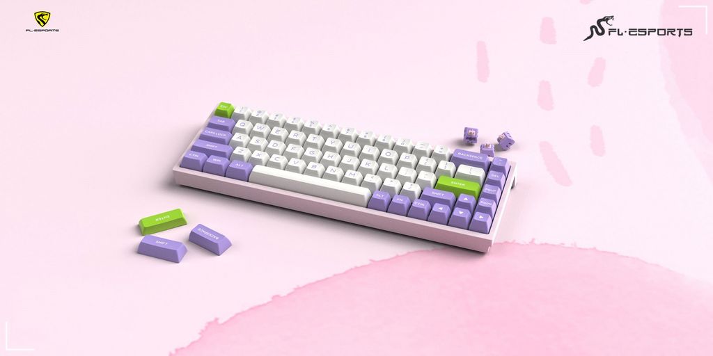 Bàn phím cơ FL-Esports FL680SAM Purple