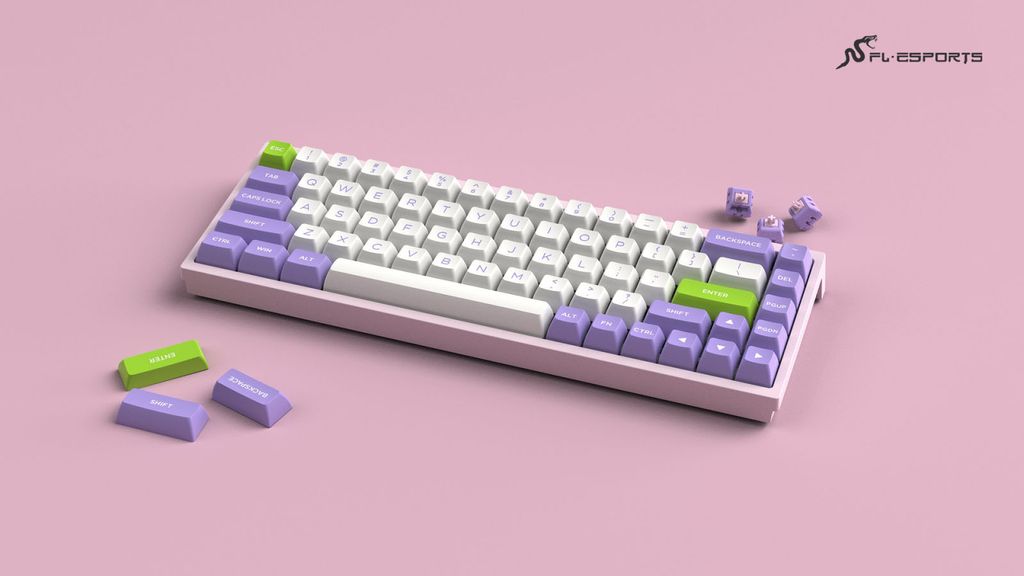 Bàn phím cơ FL-Esports FL680SAM Purple