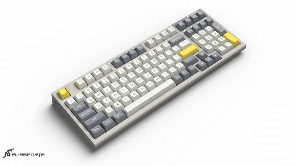 Bàn phím cơ FL-Esports FL980SAM Grey White