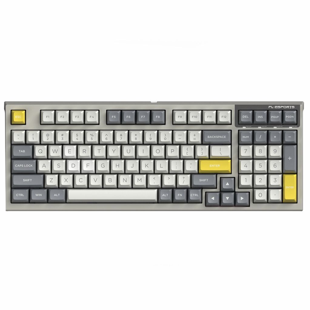 Bàn phím cơ FL-Esports FL980SAM Grey White