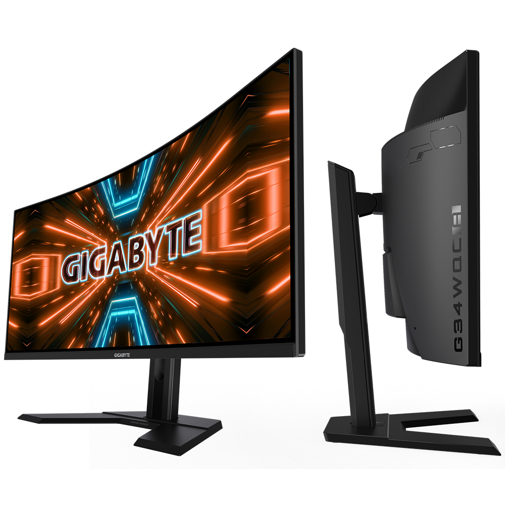 Màn hình GIGABYTE G34WQC-A Gaming (34 inch/WQHD/VA/144Hz/1ms/350nits/HDMI+DP/Loa/Cong)