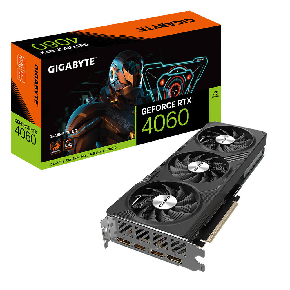 VGA GIGABYTE GeForce RTX­­™ 4060 GAMING OC 8G