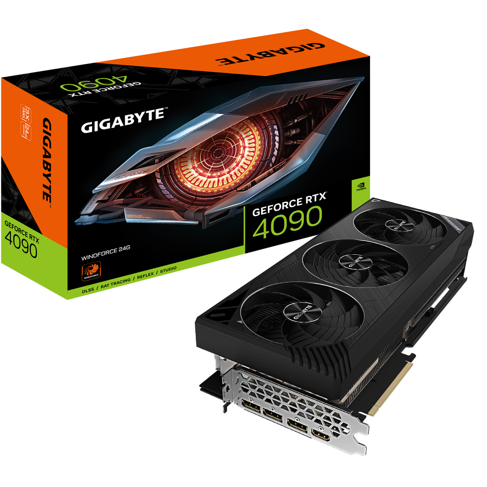 VGA GIGABYTE GeForce RTX 4090 WINDFORCE 24G