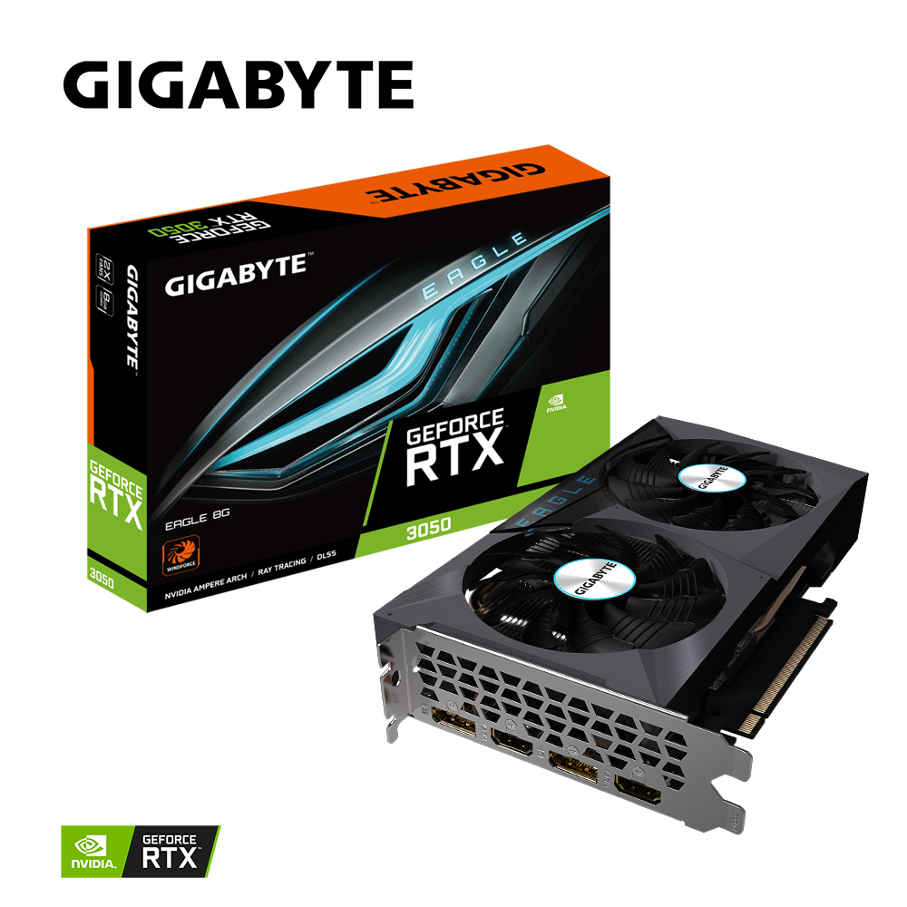 VGA GIGABYTE GeForce RTX™ 3050 EAGLE 8G