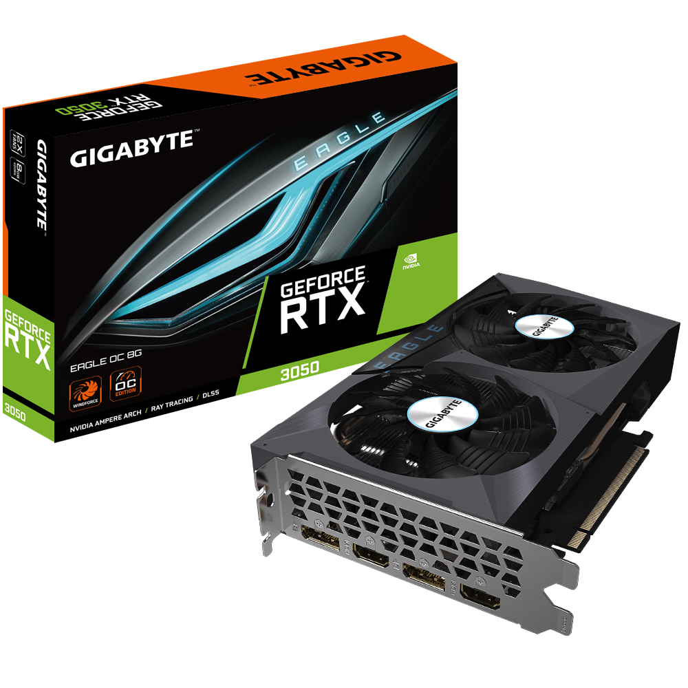 VGA GIGABYTE GeForce RTX™ 3050 EAGLE OC 8G