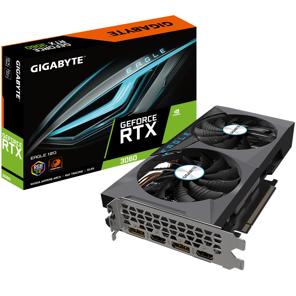 VGA GIGABYTE GeForce RTX 3060 EAGLE 12G