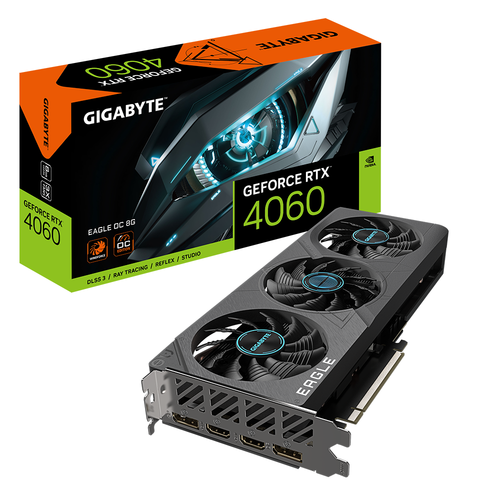 VGA GIGABYTE GeForce RTX™ 4060 EAGLE OC 8G