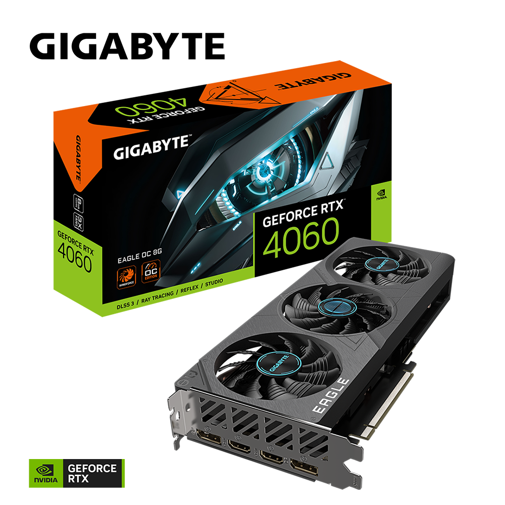 VGA GIGABYTE GeForce RTX™ 4060 EAGLE OC 8G