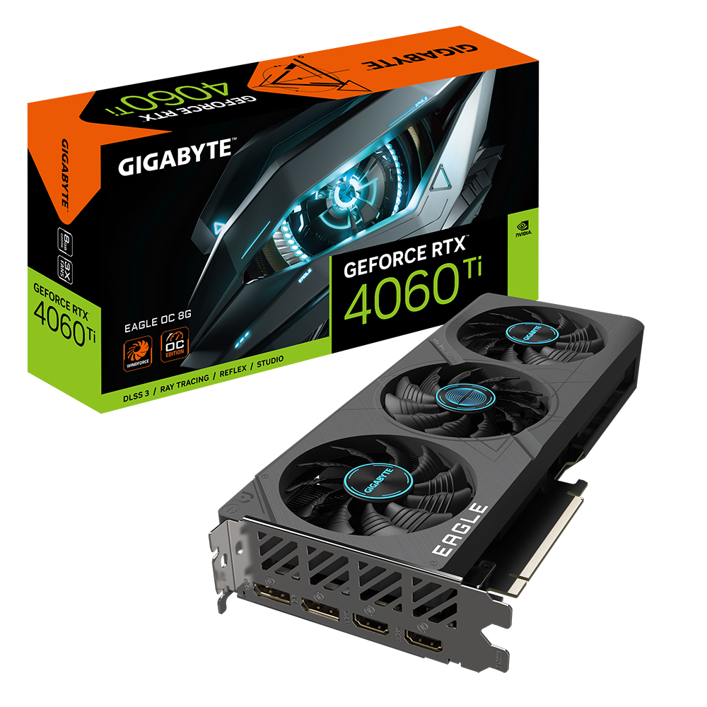 VGA GIGABYTE GeForce RTX™ 4060 Ti EAGLE OC 8G