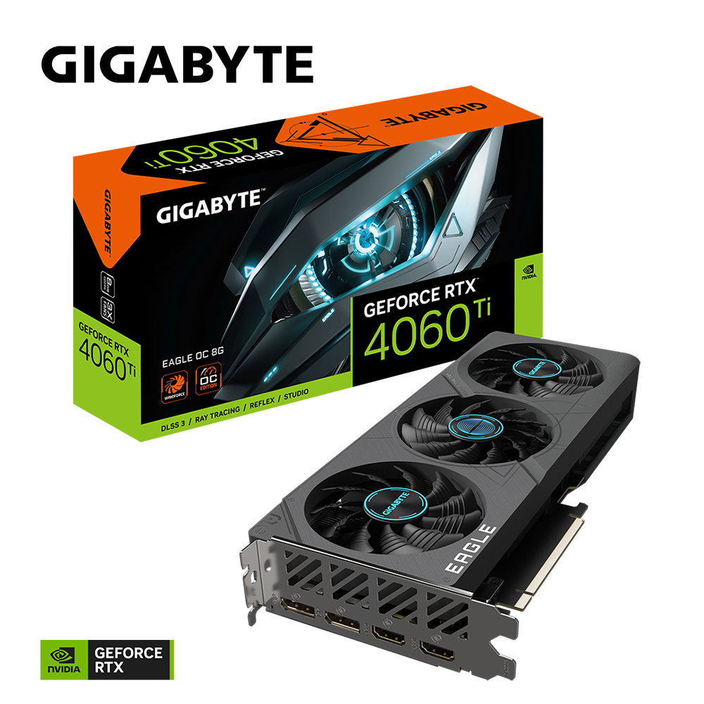 VGA GIGABYTE GeForce RTX™ 4060 Ti EAGLE OC 8G