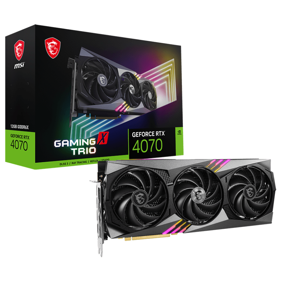 VGA MSI GeForce RTX™ 4070 GAMING X TRIO 12G