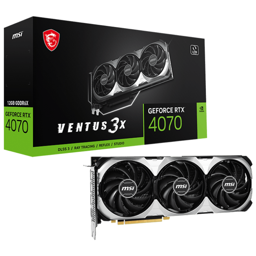 VGA MSI GeForce RTX™ 4070 VENTUS 3X 12G