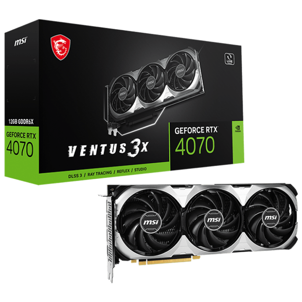 VGA MSI GeForce RTX™ 4070 VENTUS 3X 12G