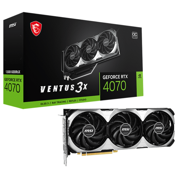 VGA MSI GeForce RTX™ 4070 VENTUS 3X 12G OC