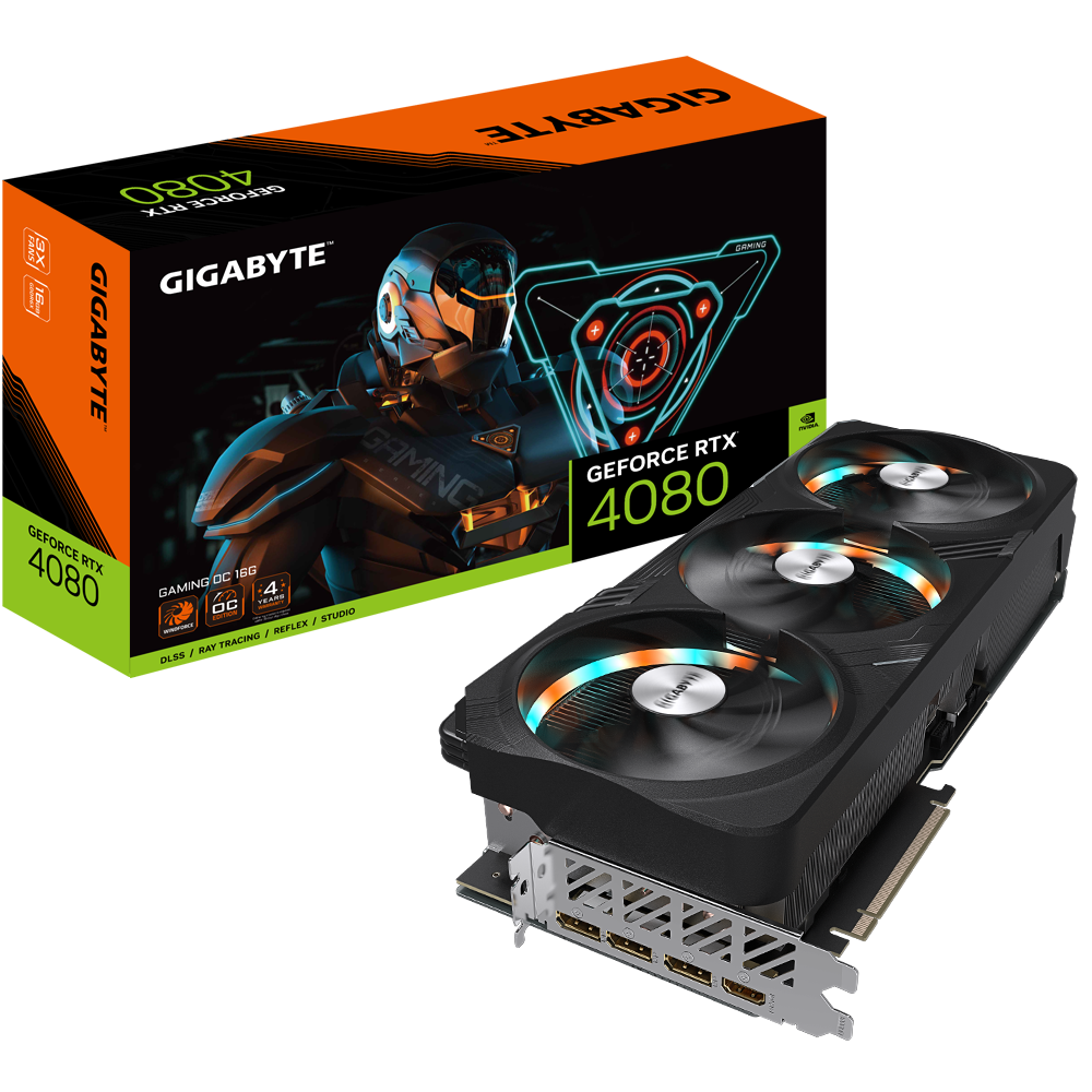 VGA GIGABYTE GeForce RTX™ 4080 16GB GAMING OC