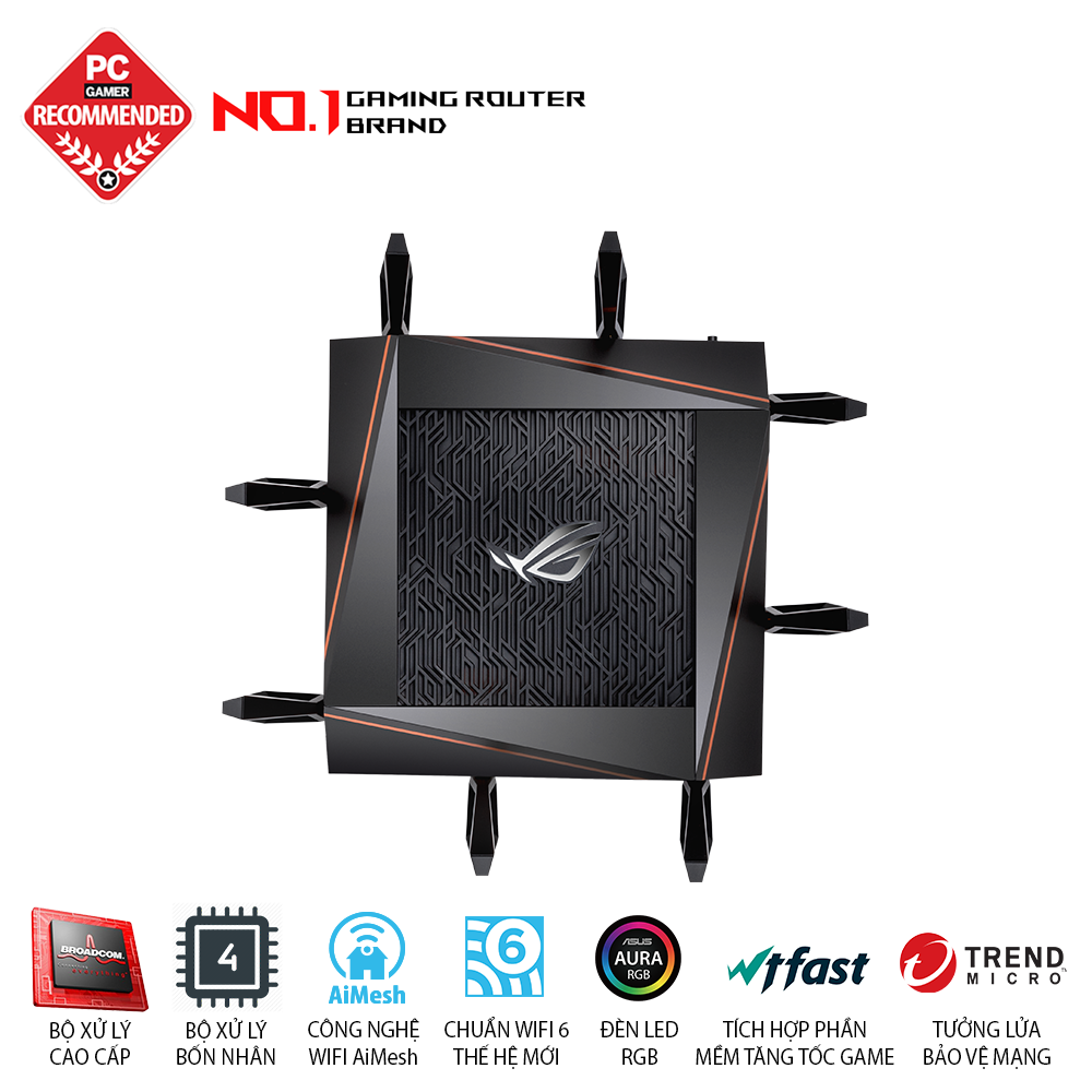 ASUS ROG Rapture GT-AX11000 Chuẩn AX11000