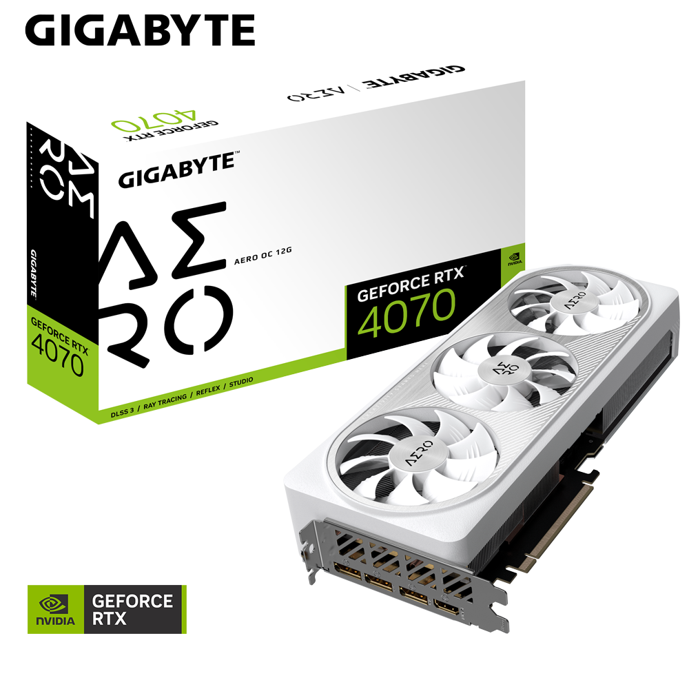 VGA GIGABYTE GeForce RTX™ 4070 AERO OC 12G