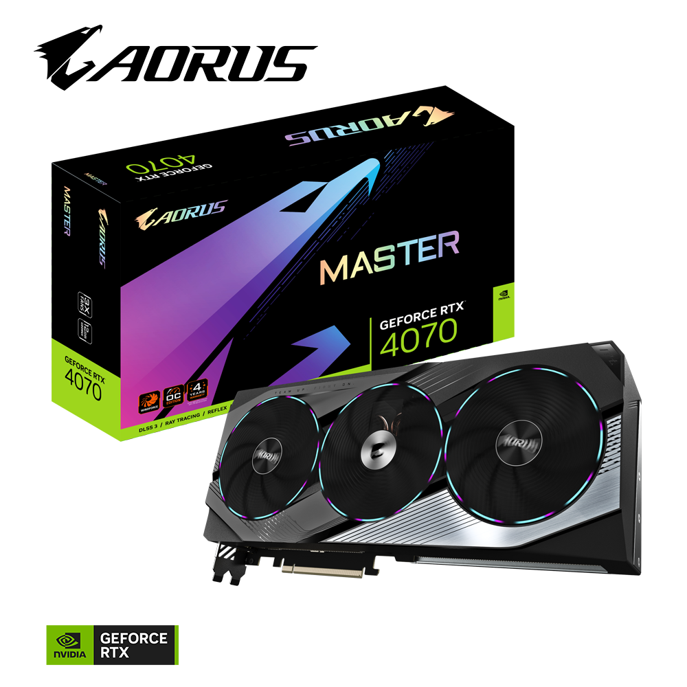 VGA GIGABYTE AORUS GeForce RTX™ 4070 Master 12G