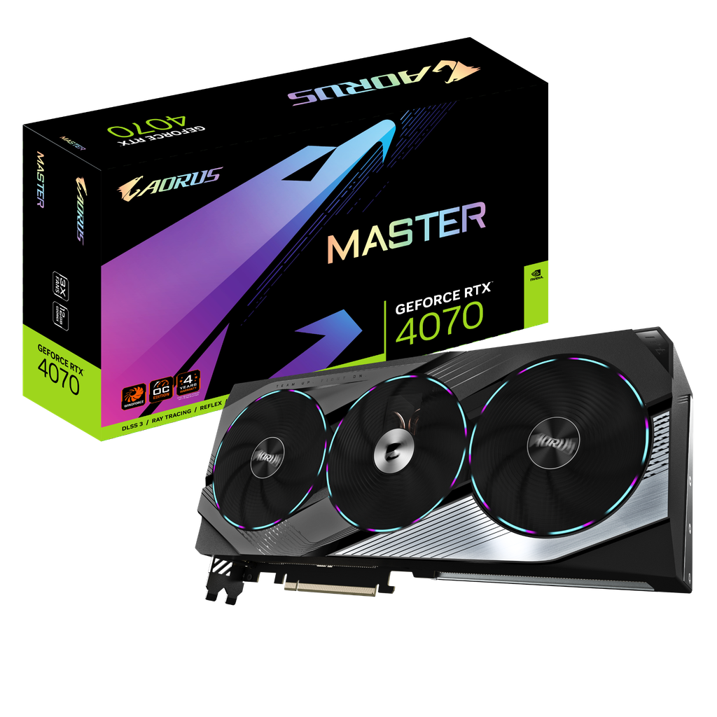 VGA GIGABYTE AORUS GeForce RTX™ 4070 Master 12G