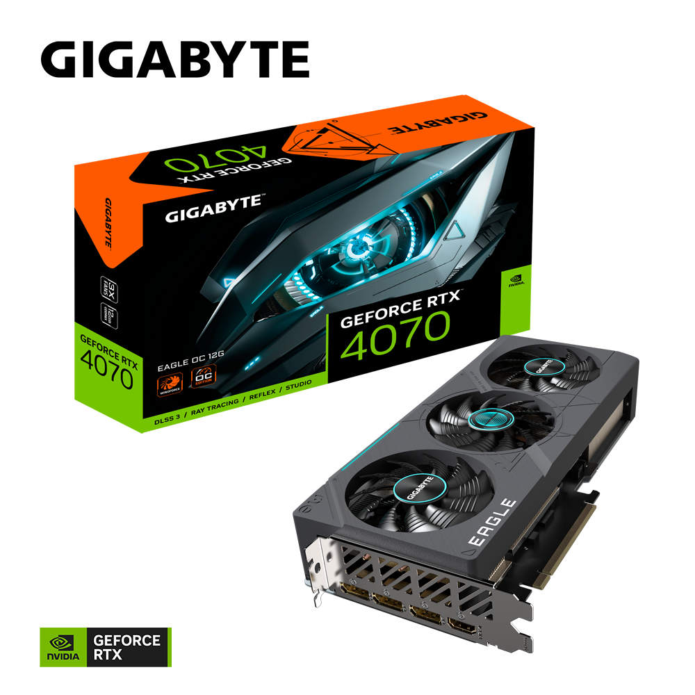 VGA GIGABYTE GeForce RTX™ 4070 EAGLE OC 12G