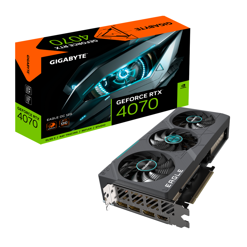 VGA GIGABYTE GeForce RTX™ 4070 EAGLE OC 12G