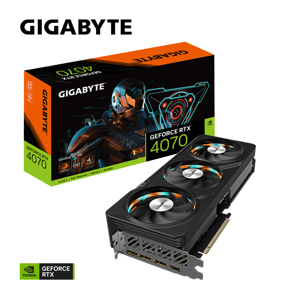 VGA GIGABYTE GeForce RTX™ 4070 GAMING OC 12G