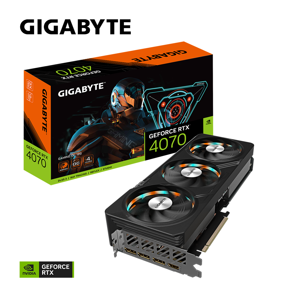 VGA GIGABYTE GeForce RTX™ 4070 GAMING OC 12G