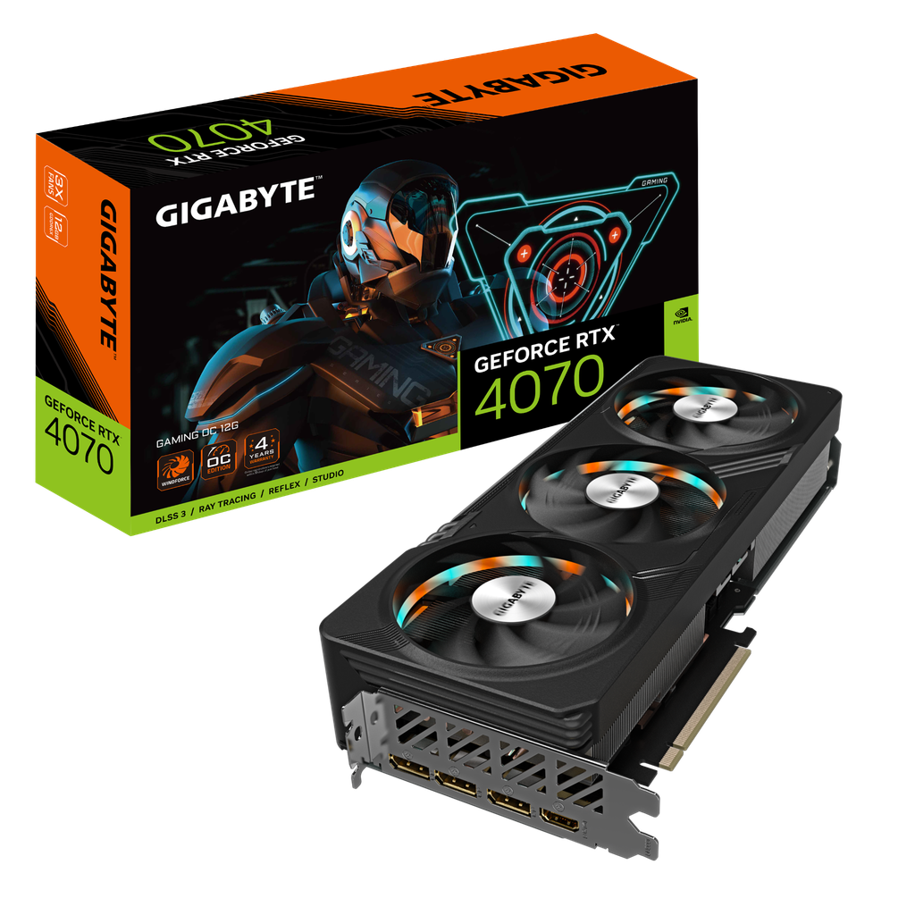 VGA GIGABYTE GeForce RTX™ 4070 GAMING OC 12G