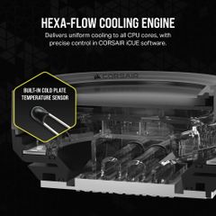 Block CPU Corsair iCUE XC7 RGB ELITE LCD CPU Water Block - Stealth Gray