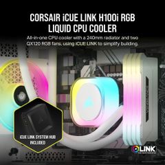 Tản nhiệt nước AIO Corsair iCUE LINK H100i RGB White
