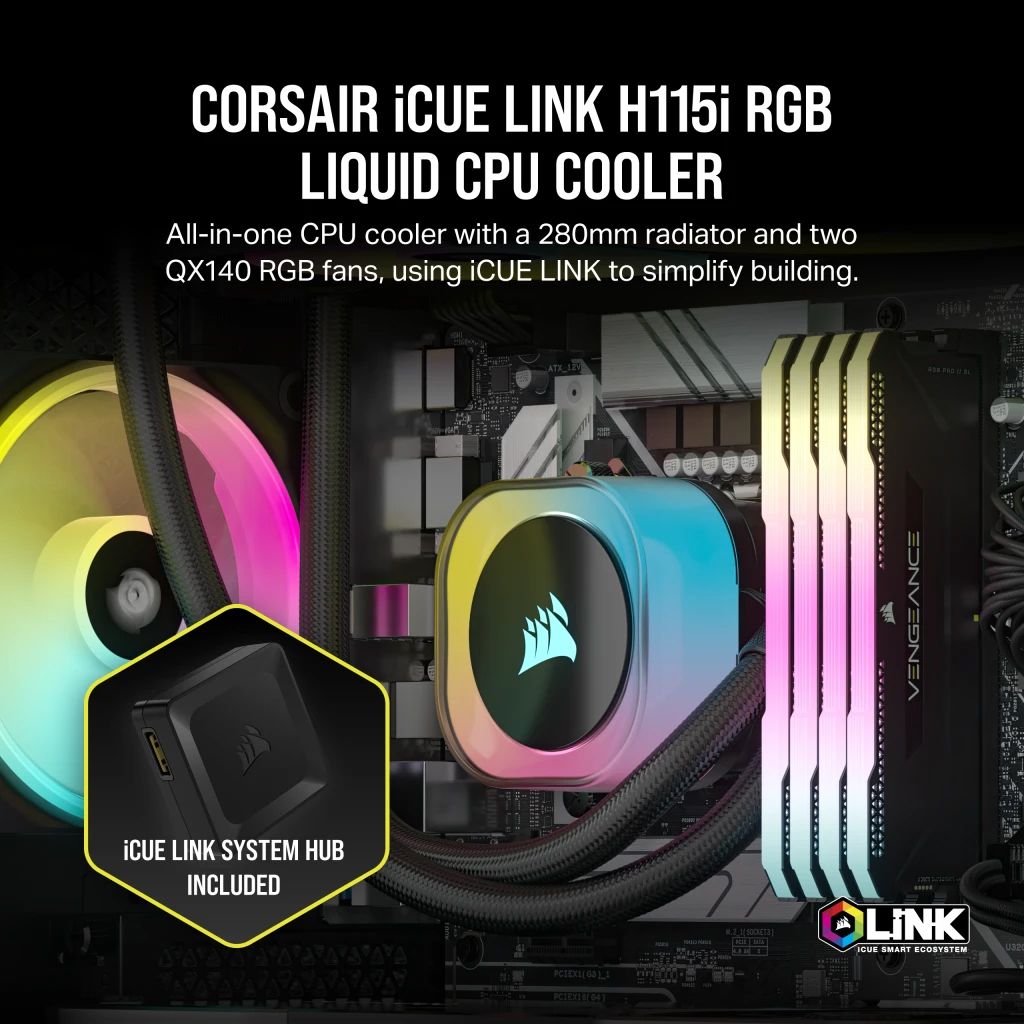Tản nhiệt nước AIO Corsair iCUE LINK H115i RGB