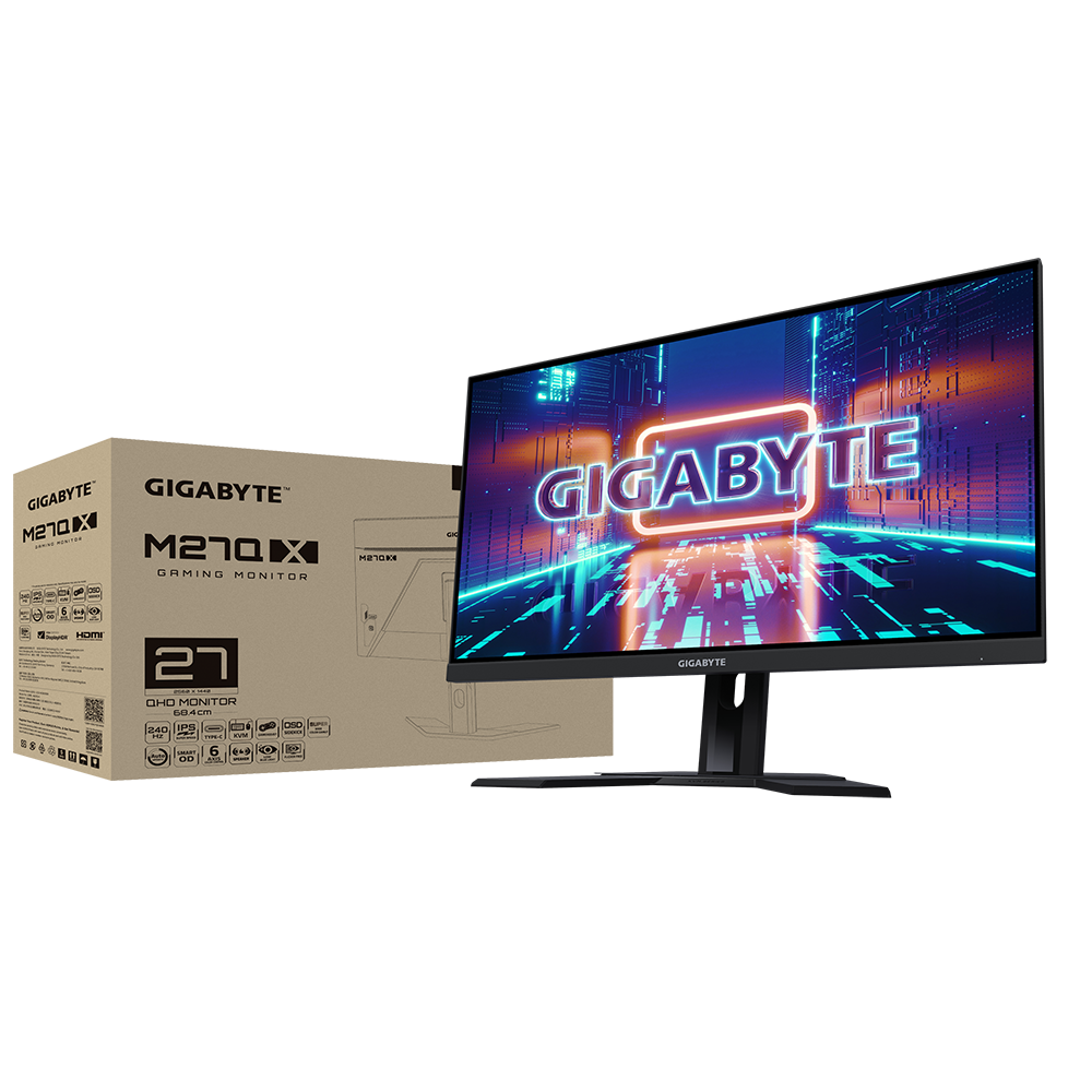 Màn hình GIGABYTE M27Q-X (27inch/QHD/IPS/240Hz/1ms/350nits/HDMI+DP+USB)