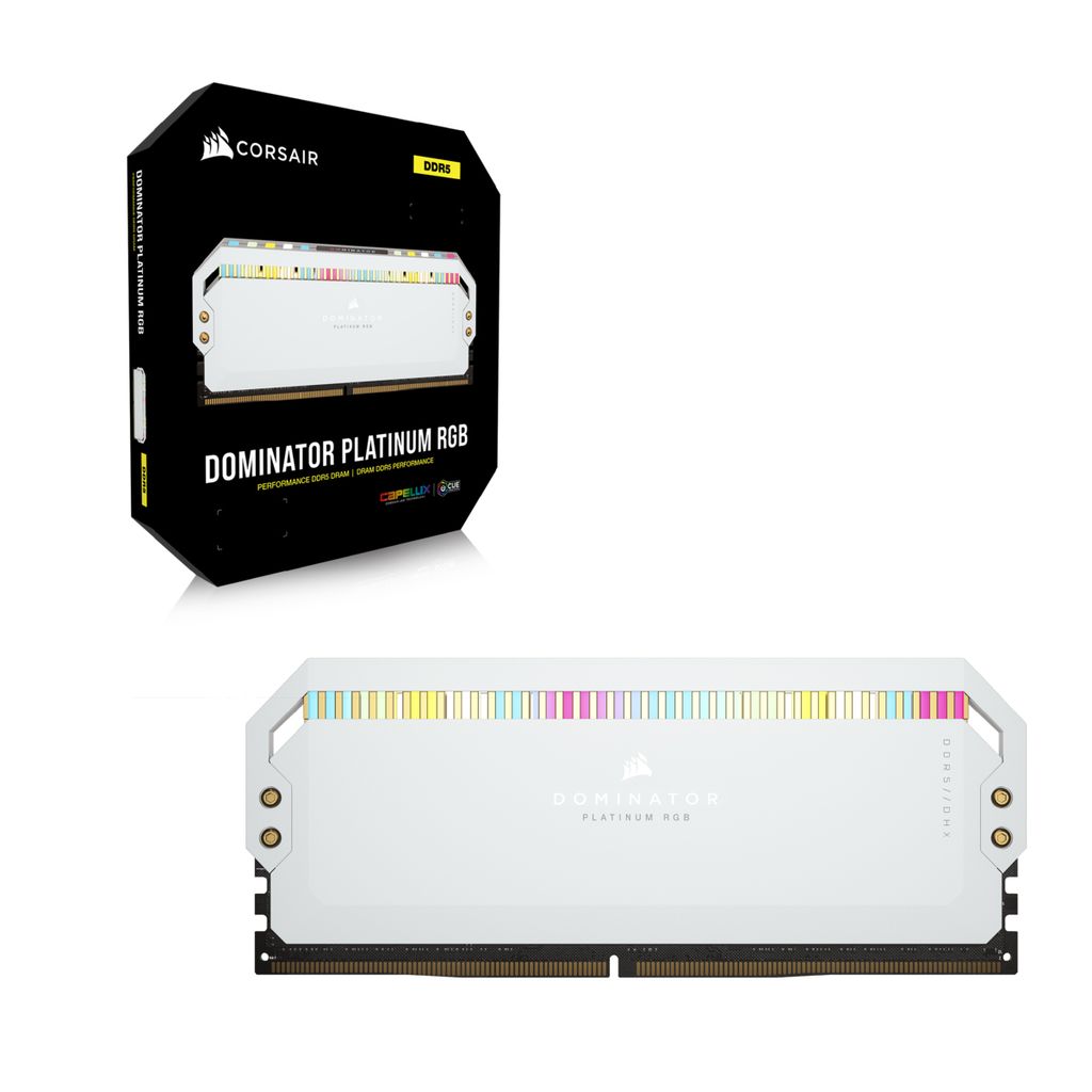 RAM Corsair DOMINATOR Platinum RGB 32GB (2x16GB) DDR5 DRAM 5600MHz C36 - White