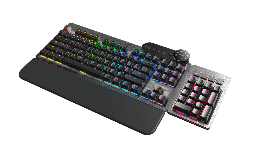 Bàn phím cơ Gaming Mountain Everest Max RGB Gunmetal Gray/Midnight Black